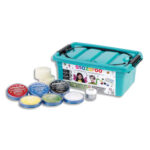 LEFRANC BOURGEOIS Malette de maquillage SNAZAROO 6 fard 18ml, 3 pinceaux, 2 éponges, 1 gel arg, 1 guide