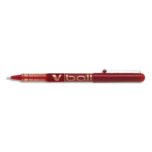 234496_d1.jpg PILOT Stylo Roller pointe métal 1,0 mm encre liquide Rouge V-BALL 1,0 – Image 1