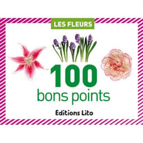 234537_d1-1.jpg LITO DIFFUSION Boîte de 100 bons points thème fleurs, 20 images par 5 ex avec texte documentaire au dos – Image 1