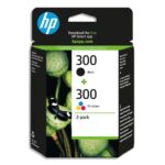HP Combo pack 300 Jet d'encre Noir et couleur CN637EE
