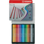STABILO Pen 68 feutre de dessin pointe moyenne - Boîte métal de 20 feutres - Coloris assortis – Image 2