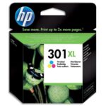 HP 301XL Cartouche d'Encre Trois Couleurs grande capacité Authentique (CH564EE)