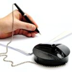 FELLOWES Stylo bille sur socle en ABS coloris Noir, encre Bleue – Image 2