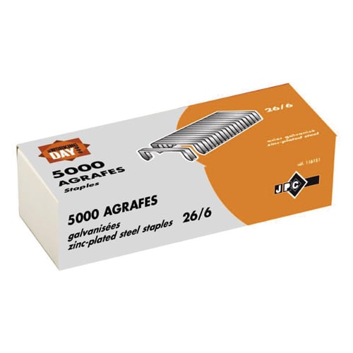 259325_d1.jpg WONDAY Boîte 5000 agrafes 26/6 galvanisé – Image 1