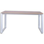 MT INTERNATIONAL Bureau Droit L Blanc hêtre MT1 Elégance - Dimensions : L120 x H74 x P67 cm