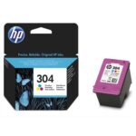 HP 304 Cartouche d'Encre Trois Couleurs Authentique (N9K05AE)