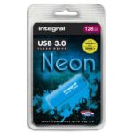 INTEGRAL Clé USB 3.0 Neon 128Go Bleue INFD128GBNEONB3.0