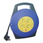 WONDAY Enrouleur électrique 10m avec sécurité thermique 4 prises 16A/250V