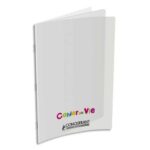CONQUERANT C9 Cahier de vie 24x32cm 96 pages, 90g, ligné 8mm + uni, couverture polypro incolore