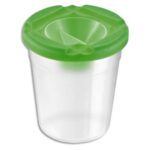 WONDAY Pot anti-verse en plastique transparent avec bouchon de fermeture