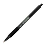 BIC Softfeel Stylos-Bille Rétractables Pointe Moyenne (1,0 mm) - Grip Matelassé - Encre Noire