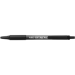 BIC Softfeel Stylos-Bille Rétractables Pointe Moyenne (1,0 mm) - Grip Matelassé - Encre Noire – Image 2
