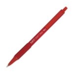 BIC Softfeel Stylos-Bille Rétractables Pointe Moyenne (1,0 mm) - Rouge
