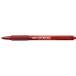 BIC Softfeel Stylos-Bille Rétractables Pointe Moyenne (1,0 mm) - Rouge – Image 3