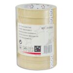 PERGAMY Tour de 8 Rubans adhésifs transparents 19mm x 66m