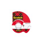 SCOTCH Ruban Crystal transparent 19mm x 7,5m sur dévidoir