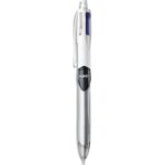 BIC Stylo bille 4 couleurs Multi-Fonctions avec grip. Pointe Moyenne x3 + porte-mine, avec gomme intégrée – Image 3