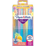 PAPERMATE Pochette de 16 Stylos feutres Flair Original Tropical, pointe 0,4mm