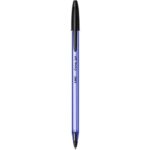 BIC Ecriture Cristal Soft Stylos-Bille Pointe Moyenne (1,2 mm) - Corps Bleu Ciel - Encre De Couleur Noire – Image 2