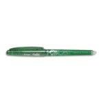 PILOT Stylo Roller FriXion Point, pointe hi-tec fine, s'efface à la gomme en bout de stylo,coloris Vert.