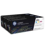 HP 305A CF370AM Pack 3 Toners Cyan Magenta Jaune Authentiques HP Color LaserJet Pro M351/M375/M451/M475