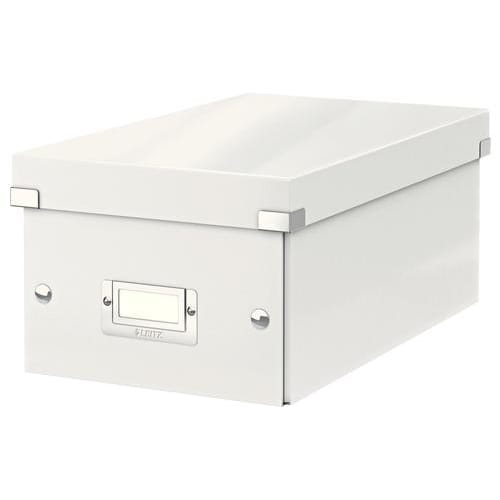 313194_d1-1.jpg LEITZ Boîte de rangement DVD Click&Store Office Blanc - contenance de 30 boîtes standard ou 60 slim – Image 1