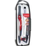 MAPED Coffret compas mine + étui mines + bague universelle Stop System Innovation