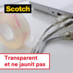 SCOTCH Tour de 8 rouleaux de ruban Crystal 19 mm x 33 m – Image 3