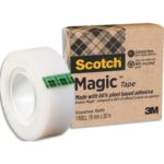 SCOTCH Boîte Individuelle de 1 ruban Magic recyclé, 19mm x 30m