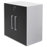 MT INTERNATIONAL Lot de 2 Portes Basses MT1 Elégance pour module - Dim 1 porte L39,7 x H79,5 cm Noir