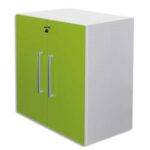 MT INTERNATIONAL Lot de 2 Portes Basses MT1 Elégance pour module, Dim 1 porte L39,7 x H79,5 cm Vert pomme