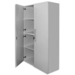 MT INTERNATIONAL Lot de 2 Portes Hautes pour 2 modules MT1 Elégance - Dim 1 porte L39,7 x H159,5 cm Blanc