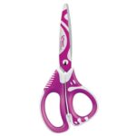 MAPED Ciseau ZENOA FIT 13cm Asymétrique, anneaux ergonomiques 3D, lamelle soft spécial confort – Image 4