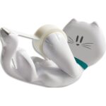 SCOTCH Dévidoir forme Chat avec rouleau adhésif Magic 19mmx7,5m. Livré en Boîte transparente