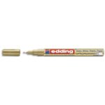 EDDING Marqueur peinture encre permanente laquée Or, pour toutes surfaces, pointe extra fine