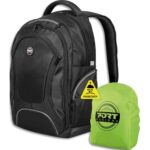 PORT DESIGNS Sac à dos Courchevel Back Pack 17,3'' en nylon 600D - Dimensions : L36 x H55 x P22 cm Noir