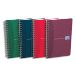OXFORD Carnet spiralé Essentials 11x17cm, 180 pages 5x5. Couverture carte souple assortie