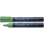SCHNEIDER Marqueur permanent MAXX 230, corps en aluminium, pointe ogive, encre Verte à faible odeur