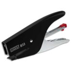 NOVUS Pince agrafeuse B33. Capacité 15 feuilles. Pour agrafes bébé 8/4. Coloris noir/chrome