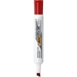 BIC Velleda 1791 Feutres pour Tableau Blanc Effaçables à Sec Pointe Large Biseautée - Rouge – Image 2