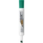 BIC Velleda 1791 Feutres pour Tableau Blanc Effaçables à Sec Pointe Large Biseautée - Vert – Image 2