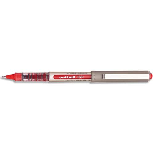 328832_d1.jpg UNI-BALL Stylo Roller pointe métal fine encre liquide Rouge UNI-BALL EYE UB 157 – Image 1