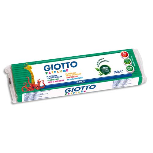 329278_d1-1.jpg GIOTTO Pâte à modeler Patplume 350 g / Vert Foncé – Image 1