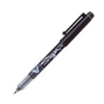 PILOT Stylo-feutre pointe en nylon largeur de trait 0,6 mm encre liquide Noire V-SIGN PEN