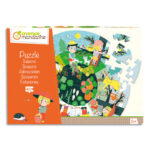 AVENUE MANDARINE Puzzle 40 pièces, diamètre 45 cm, thème Les saisons. A partir de 5 ans.