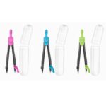 WONDAY Compas métal spécial trousse avec étui