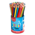 MAPED Pot de 72 crayons de couleur ColorPeps en pot