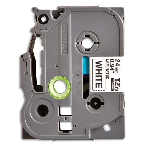 347244_d1-1.jpg BROTHER Ruban pour PTOUCH laminé Noir/Blanc 24mmx8m TZE251 – Image 1