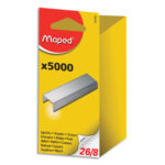 MAPED Boîte de 5000 agrafes 26/8 en blister 324502-0