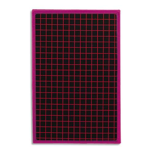 358785_d1-1.jpg WONDAY Ardoise cartonnée 19 x 26 cm - Cadre plastique 1 face quadrillée – Image 1